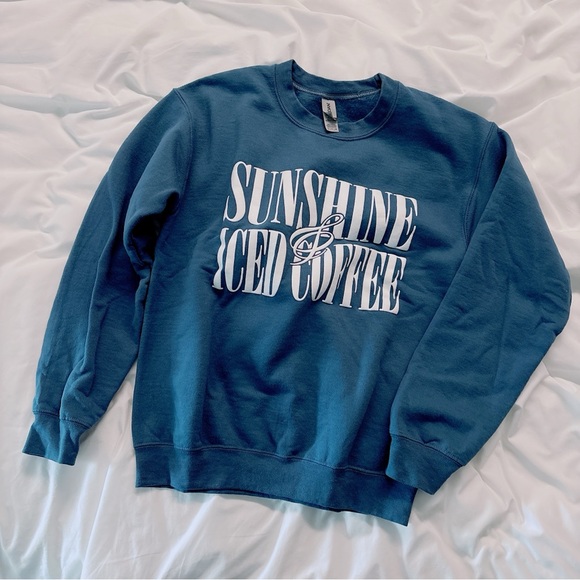 Sunshine and Iced Coffee Sweatshirt - Picture 1 of 4